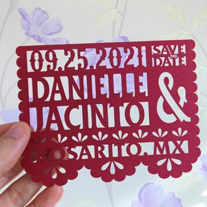 Mexique enregistrer la date papel picado style fiesta invitation papel picado enregistrer la date quinceanera enregistrer la date mexicaine enregistrer la date papel