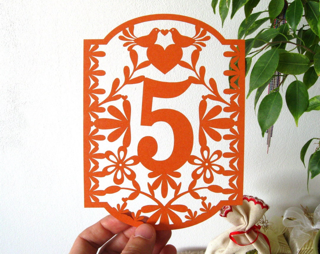 Table Numbers, Papel Picado Numbers, Mexican Wedding, Colorful Mexican