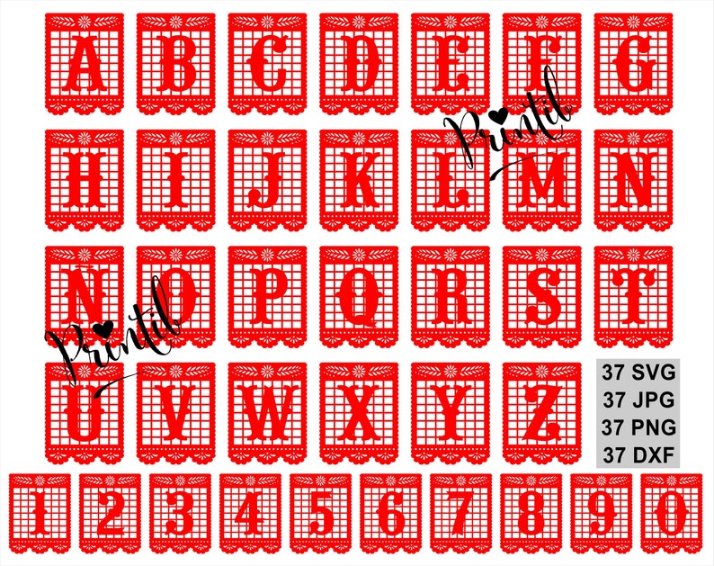 Free svg papel picado alphabet set svg cut 5600 svg file Free svg papel picado alphabet set svg cut 5600 svg file