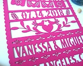 Save the Date papel picado, mexican wedding, mexican theme, mexico, mexican banner invitation, papel picado invite, fiesta