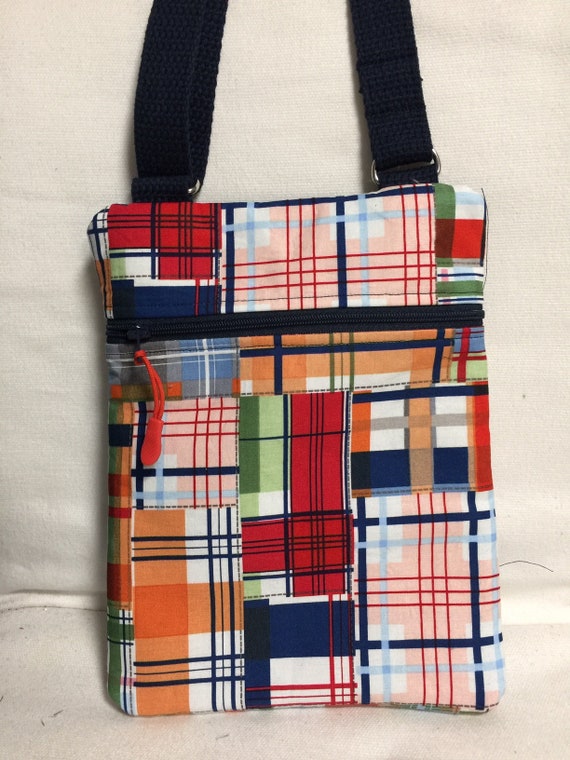 plaid crossbody bag