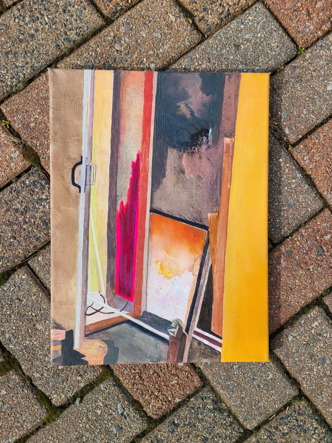 Original Oil Painting Studio Threshold Etsy