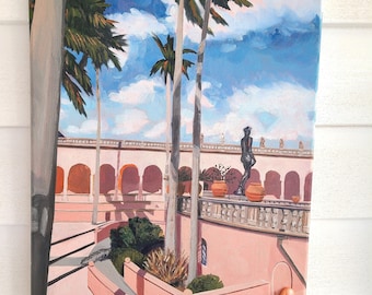 Original Ölgemälde: Ringling Hof