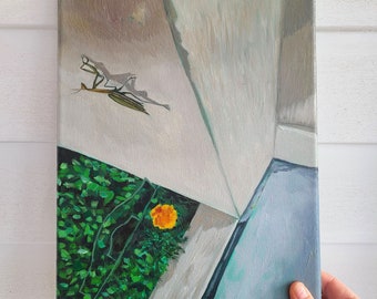 Original Ölgemälde: Mantis