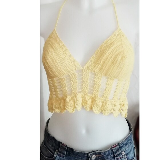 yellow bralette top