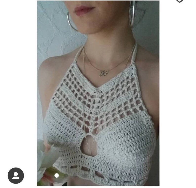 cream bralette crop top