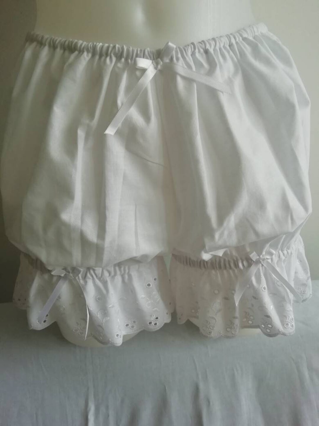 Womens Bloomers Gift for Her White Bloomers Women Cotton Bloomers