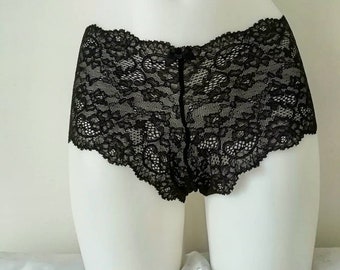 Lace Knickers Gift for her Lace lingerie Womens Gift Black Lace knicker Lace Panties French Knickers Girl Knickers Lace underwear Lace Panty