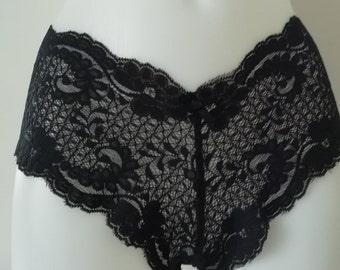 Lace Knickers Gift for her Black Lace Knickers Lace Panty Lace Knickers Black Lace Knickers French knickers Women's Knickers Lace Underwear