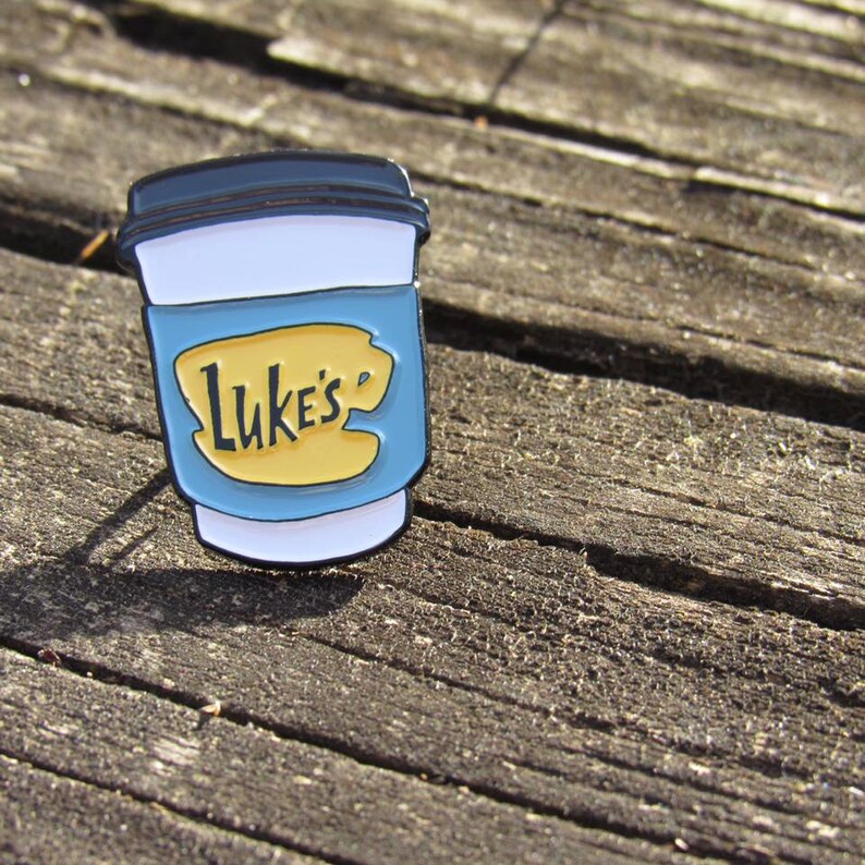 Luke's Diner Travel Mug 1 Soft Enamel Pin Gilmore image 0