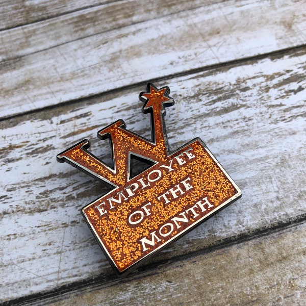 Weasley pin, Weasley twin, enamel pin, employee of the month pin