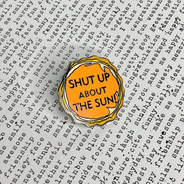 Stai zitto per il sole, la spilla dell'ufficio, Gabe pin, Michael Scott pin, Andy Bernard
