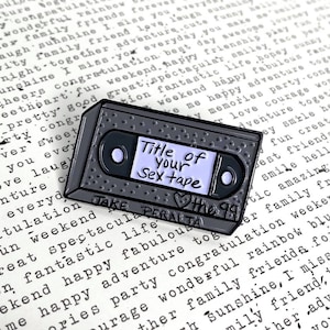 Title of Your Sex Tape, Brooklyn 99 pin, vhs tape pin, enamel pin