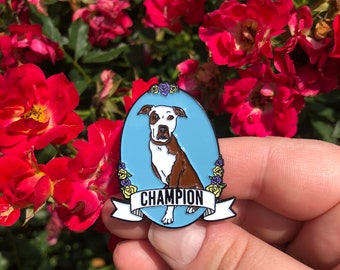 Champion Pin, Parks and Recreation Pin, Floral Pin