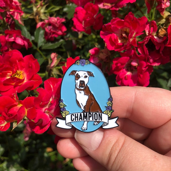 Champion Pin, Parks and Recreation Pin, Floral Pin