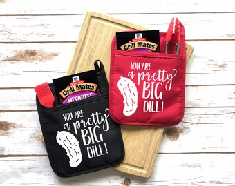 Kind Of A Big Dill Pot Holder|Pickle Lover Gift|Pickle Lover|Dill Lover Gift|Funny Kitchen Pot Holder|Funny Kitchen Pun