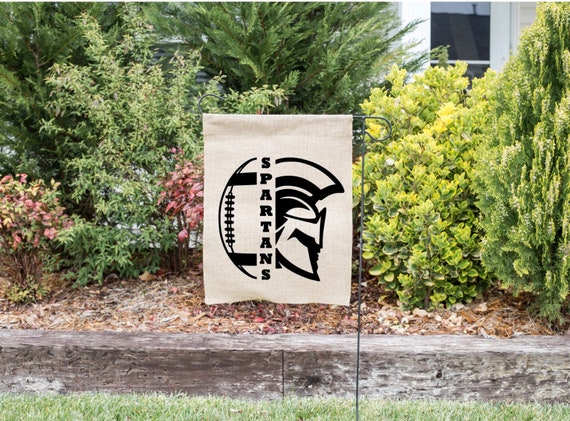 Spartans Football Flag Football Flags Football Yard Etsy