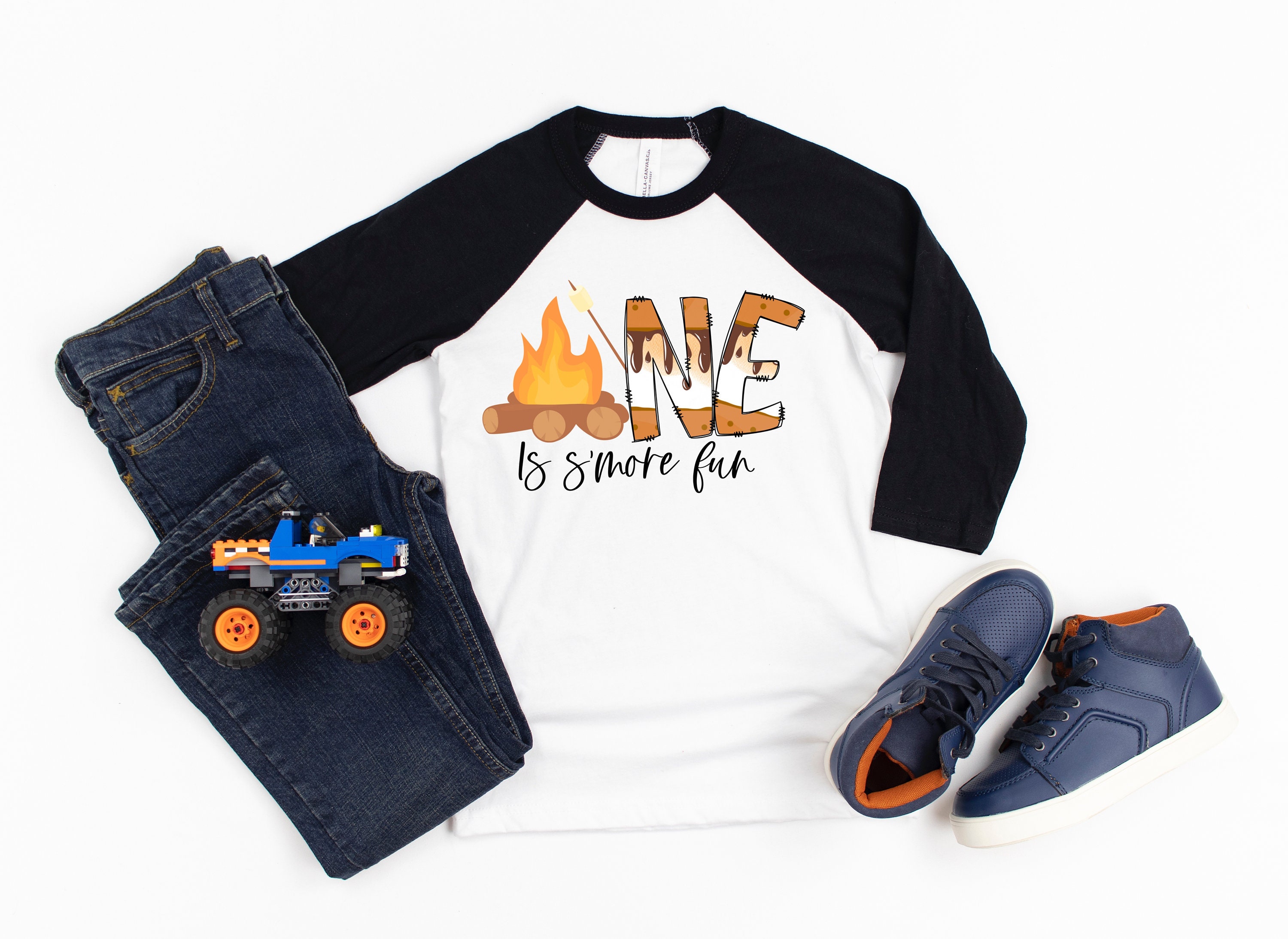 S'more Fun Birthday Shirt, 1st Birthday Shirt, Smores Birthday, One is Smore Better, Camping Birthday Tee