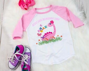 Girls Love Dinosaurs Too, Dinosaur Shirt, Girl Dinosaur Tee, Girl Dino Shirt, Dinosaur Girl shirt, Dinosaur Lover shirt, Dinosaur Kids