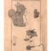 Stuffed Squirrel & Duck PATTERN 1940s vintage toy pattern Squirrel 11 inch tall Duck 12 inches tall Pattern is complete