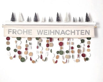 Frohe Weihnachten Christmas wall hanging