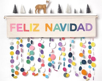 Feliz Navidad Christmas wall hanging