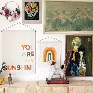 You Are My Sunshine wall hanging in custom colours image 2