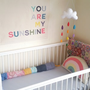 You Are My Sunshine wall hanging in custom colours image 3