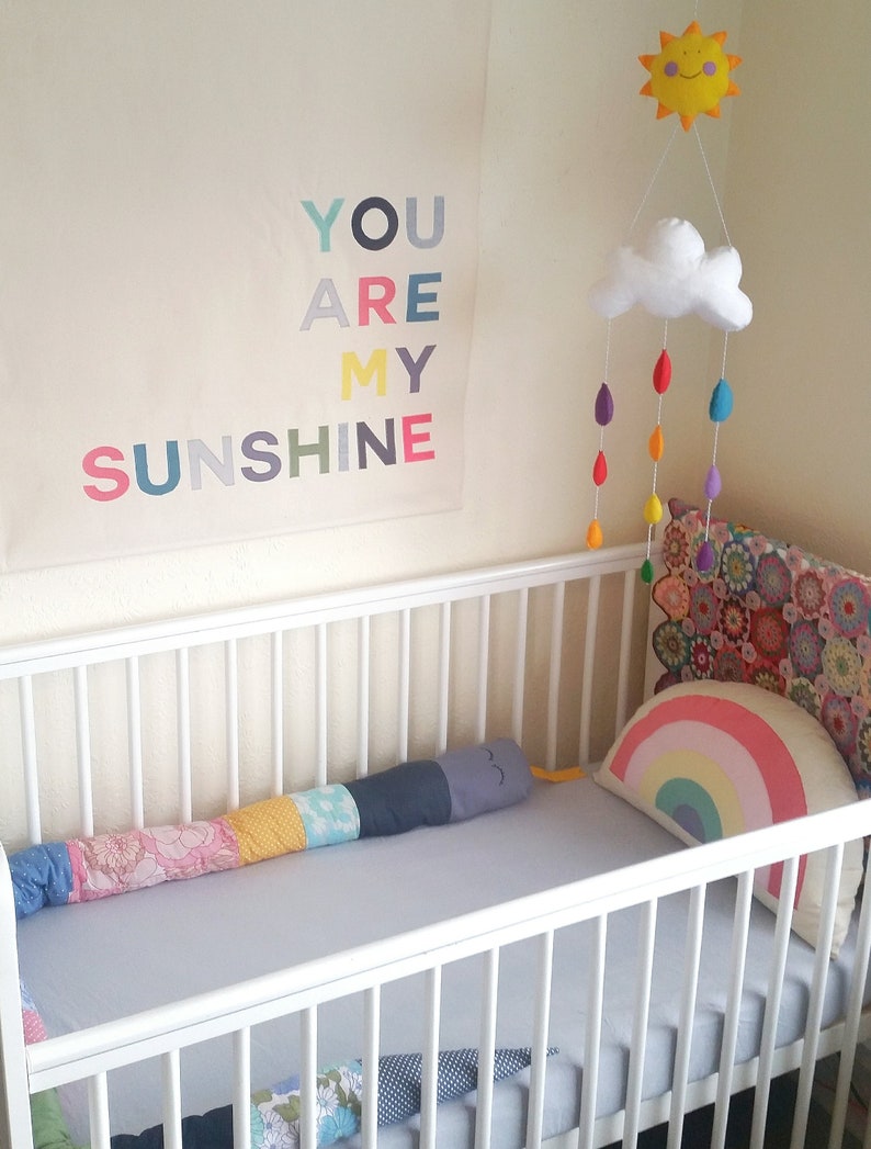 You Are My Sunshine wall hanging in custom colours image 3