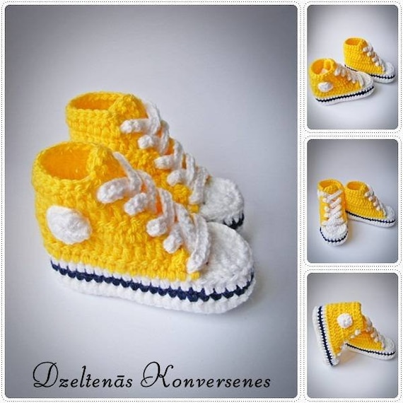 converse baby yellow