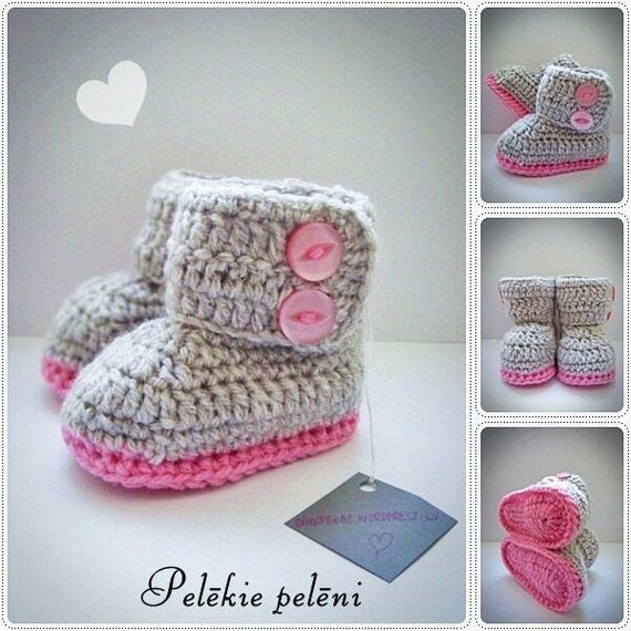 Baby Madchen Booties Hakeln Baby Madchen Schuhe Etsy