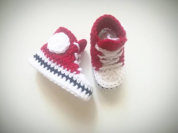 red baby converse