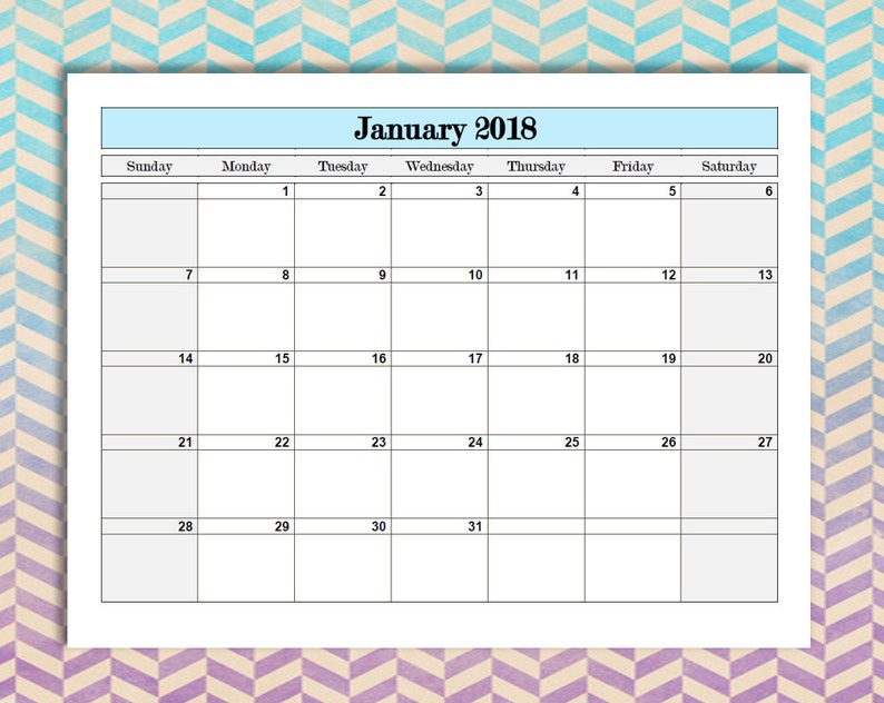 2019 printable editable monthly calendar editable