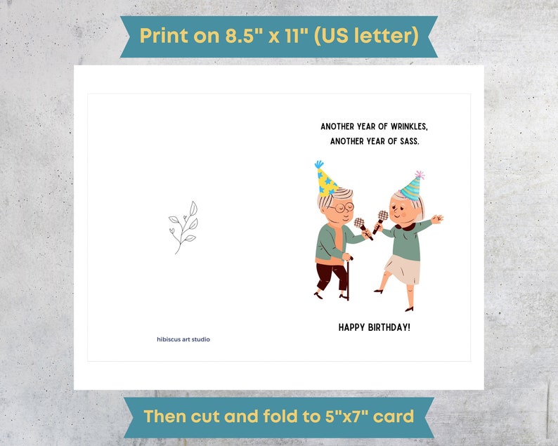 Funny Birthday Card Printable Joke Birthday Card Witty &amp; Sarcastic ...