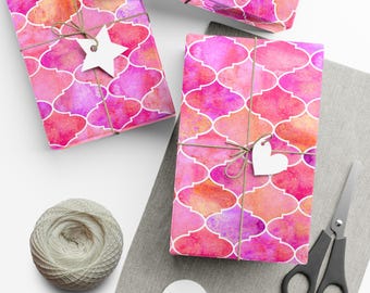 Mermaid Scale Gift Wrap: Colorful Handmade Paper, Eco-Friendly Inks