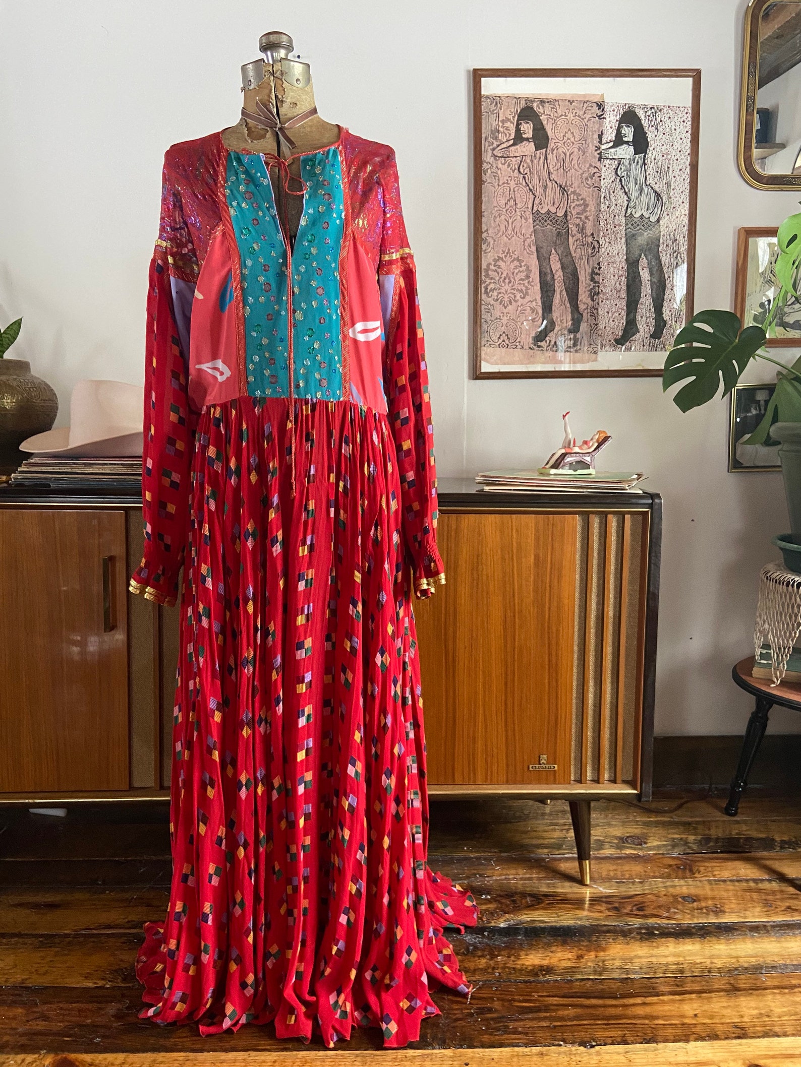 1970s Koos Van Den Akker Print Dress main image 1