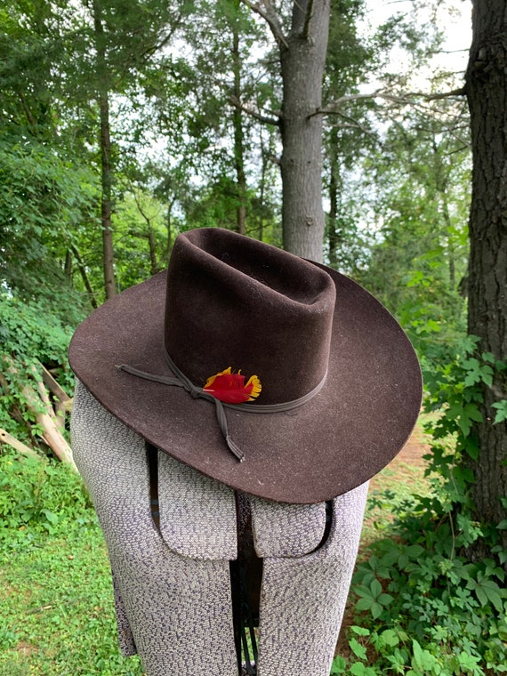 1960s Authentic American Hat Co Cowboy Hat Made in Houston Etsy