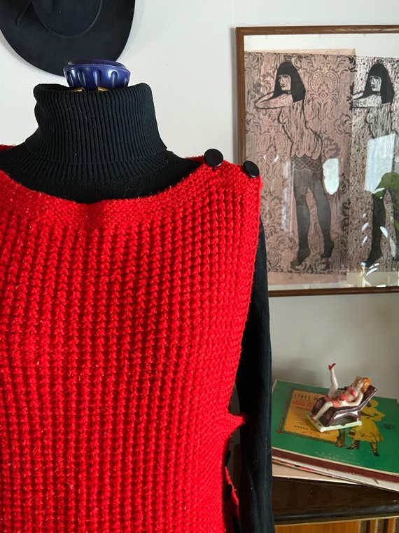Vintage 1960s Mid Century Modern Hand Crocheted M… - image 4