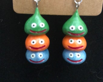 Slime Stack earrings inspired by Dragon Quest