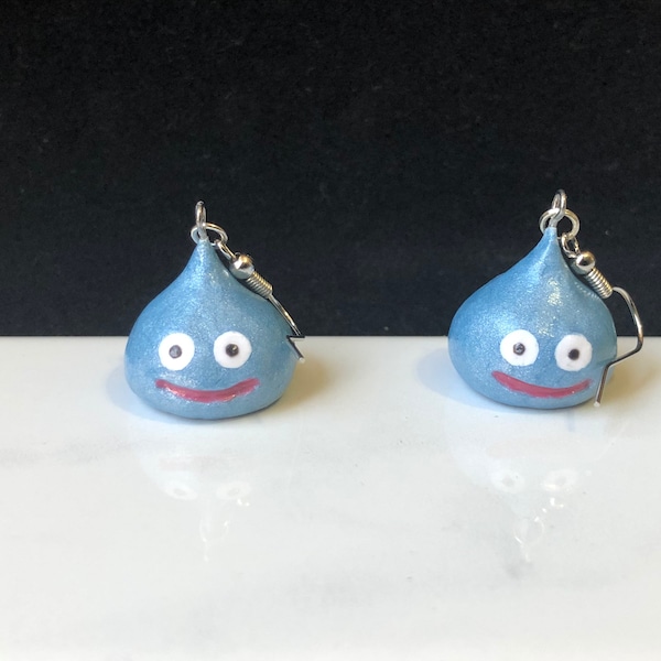 Slime earrings inspired by Dragon Quest