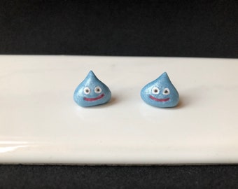 Slime earrings inspired by Draqon Quest