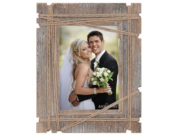 Vintage Style Rustic Looking Wood Frames For Table Top or Wall Display | Wooden Picture Frame |  (Style B)