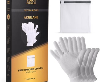 Cotton Gloves for Dry Hands Moisturizing Overnight Eczema