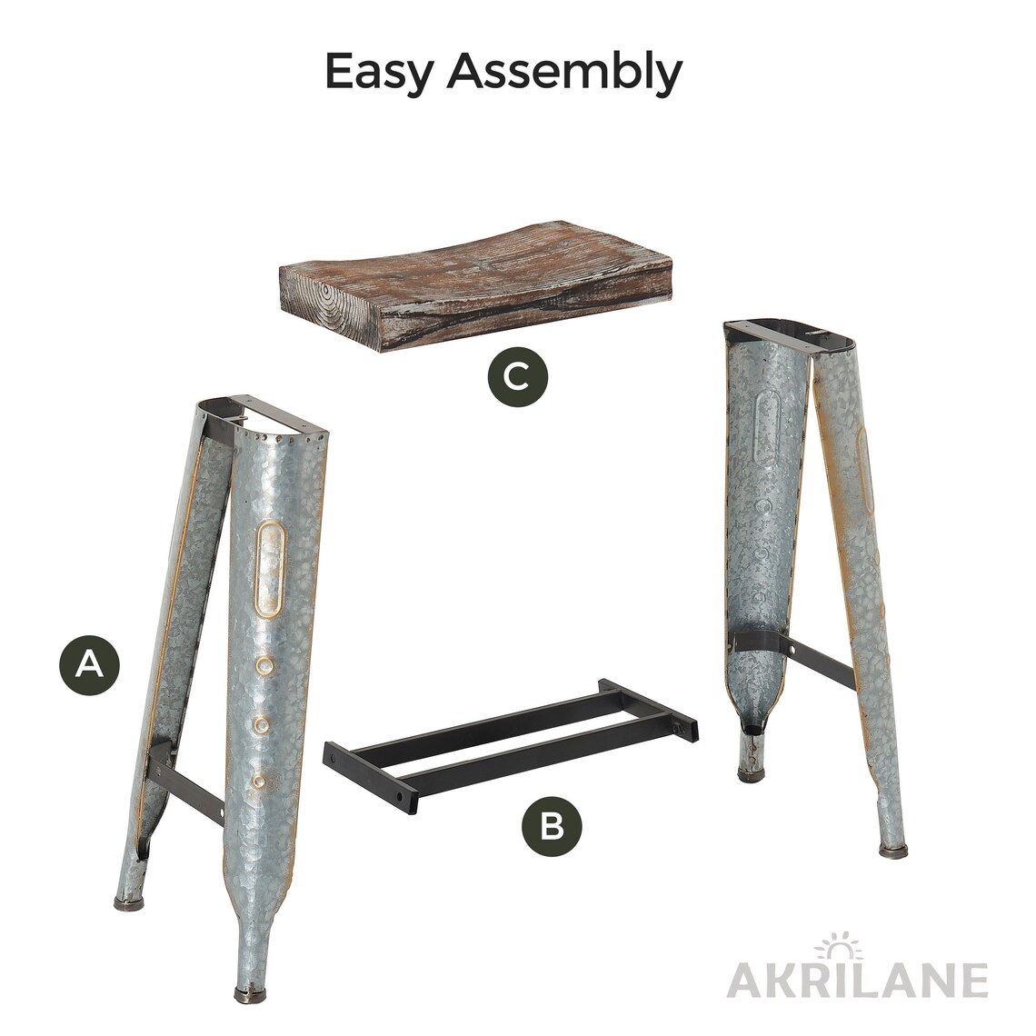 Metal Counter Height Stools Set of 2 Counter Height 23.5 Etsy