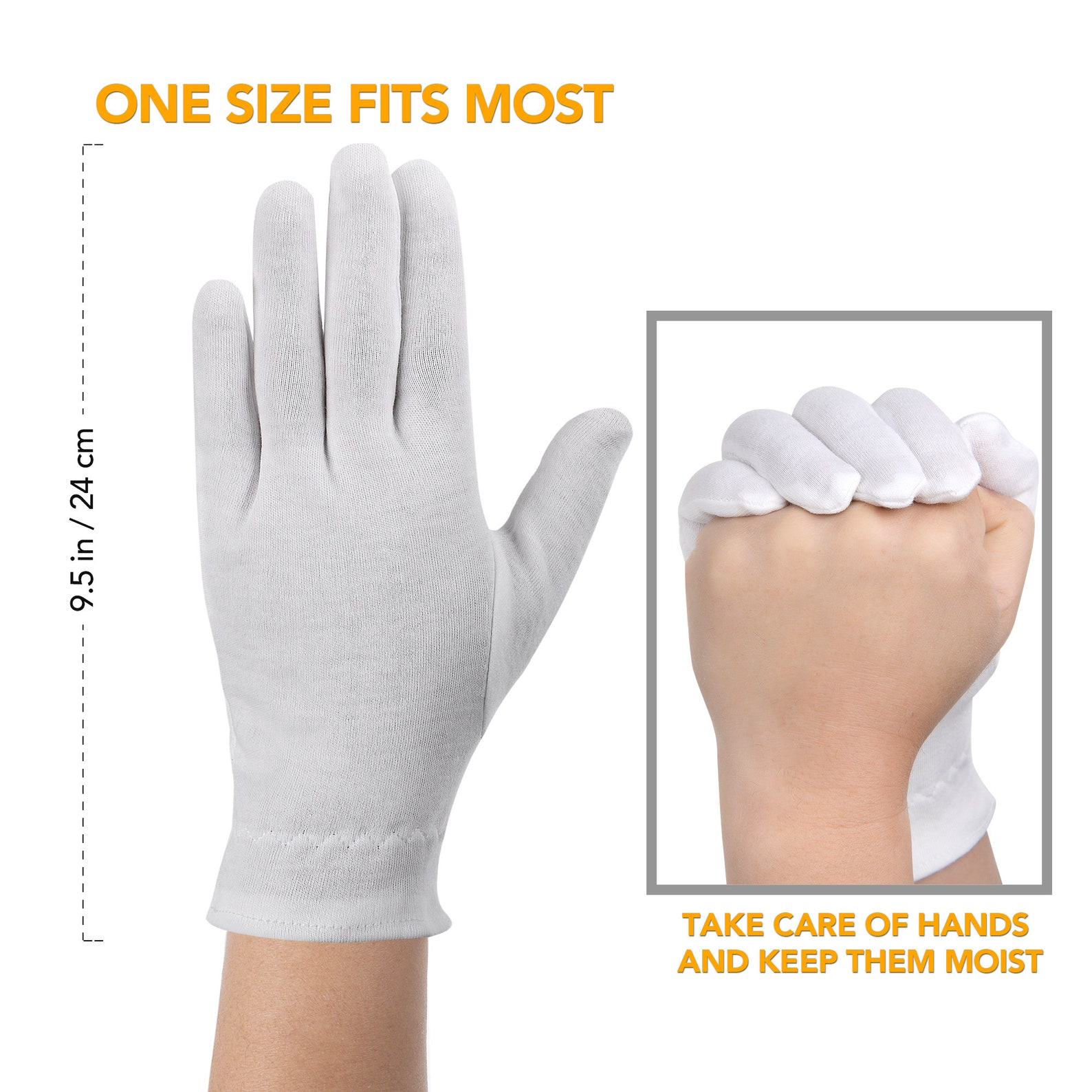 Cotton Gloves for Dry Hands Moisturizing Overnight Eczema Etsy