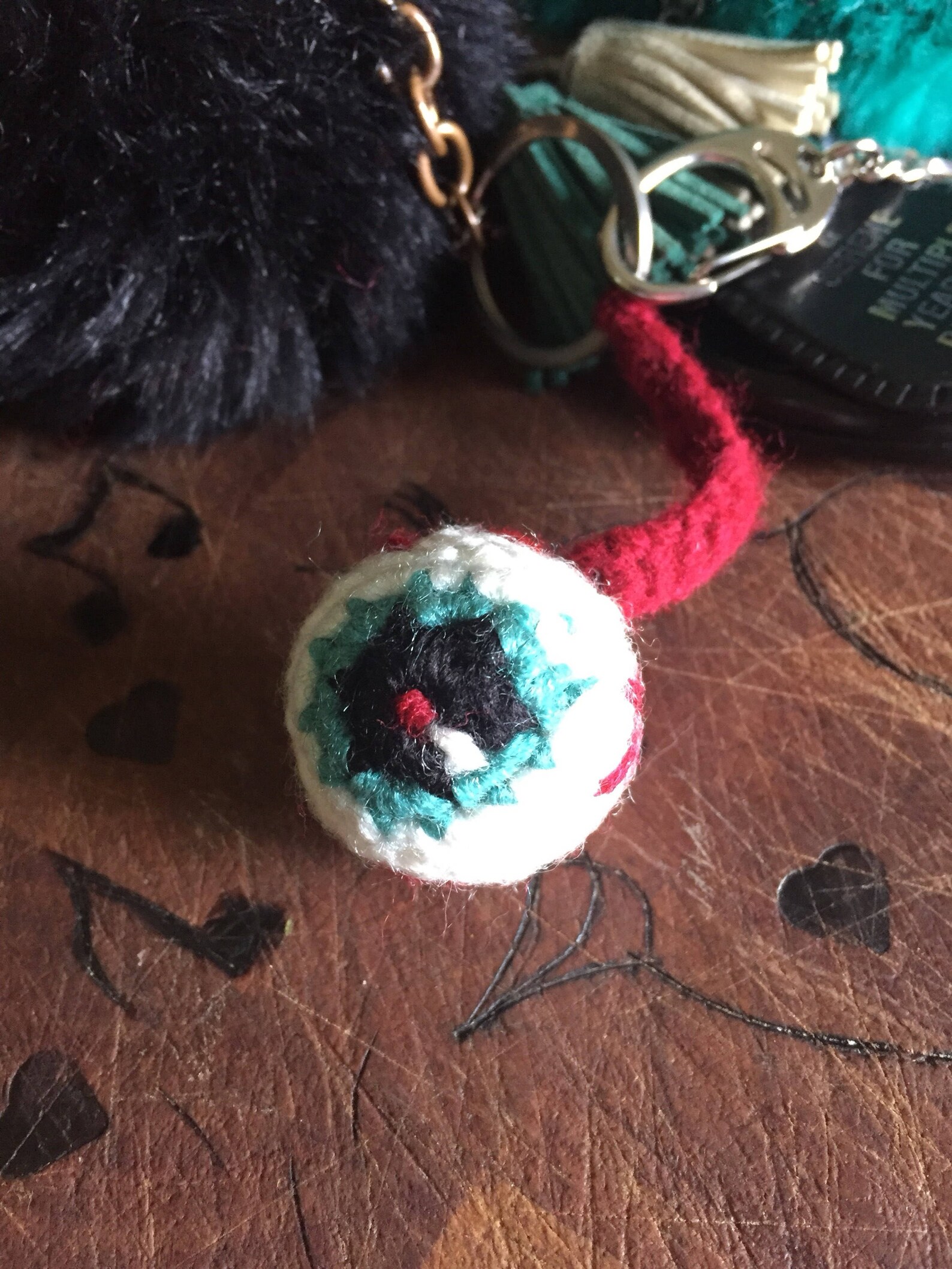Eyeball Keychain Custom Etsy