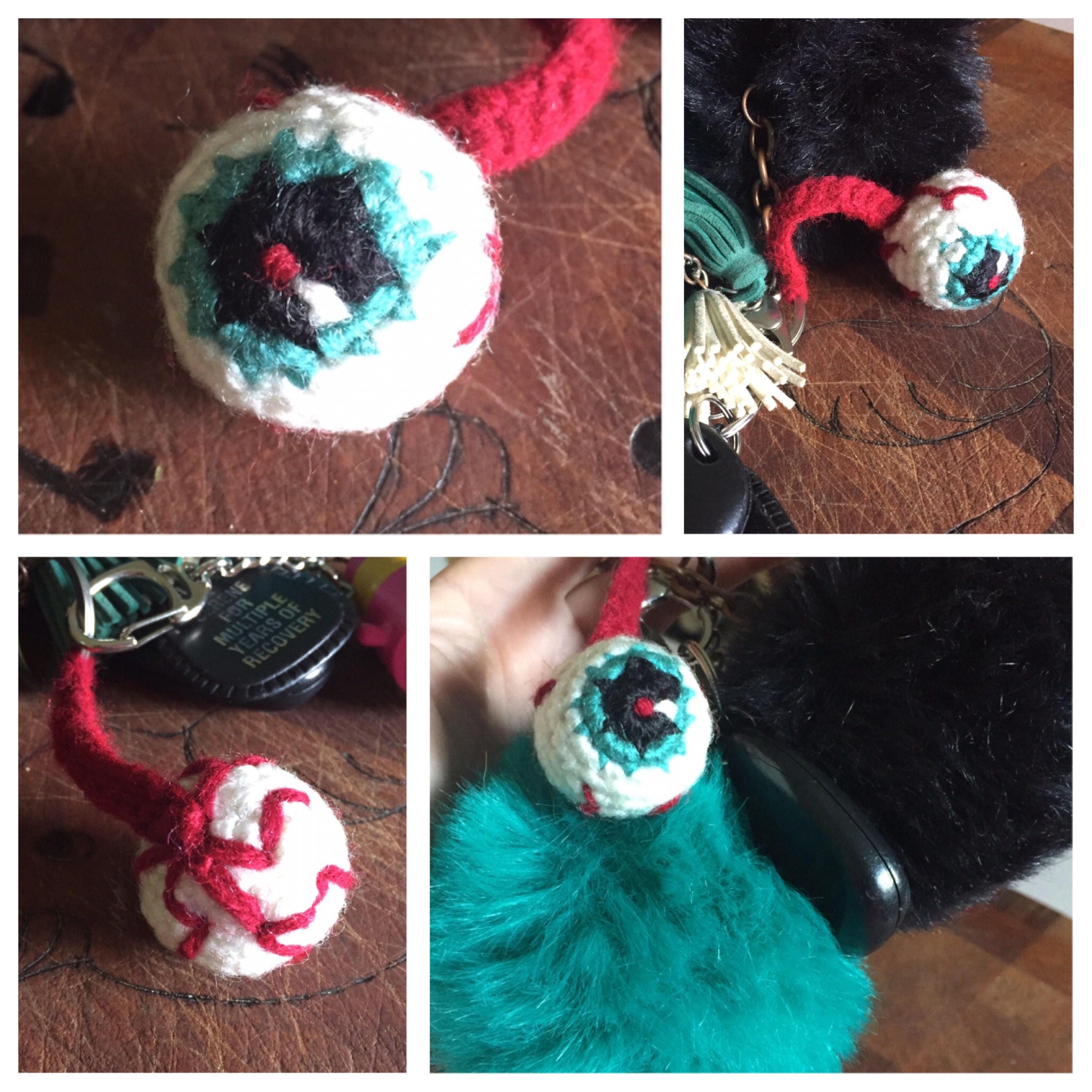 Eyeball Keychain Custom Etsy