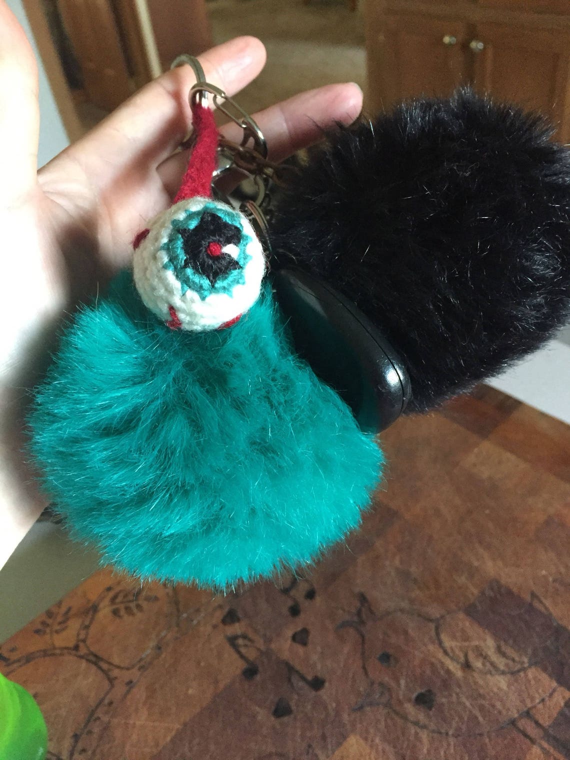 Eyeball Keychain Custom Etsy