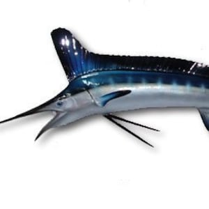 White Marlin Half-Side Fish Mount
