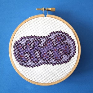Mitochondria Cross Stitch Pattern - PDF Design of Cell Organelle